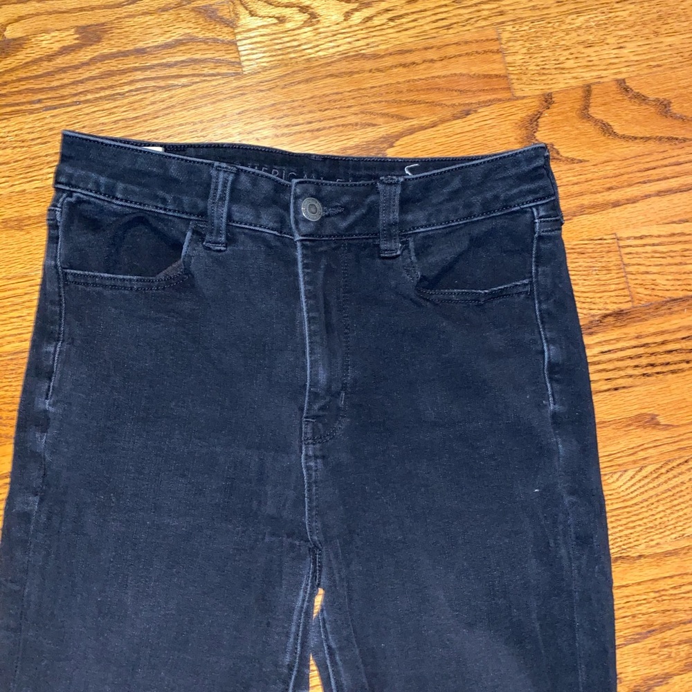 360 stretch black jegging Super high rise